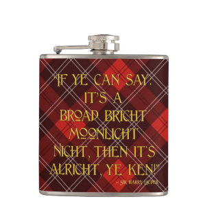 Het is Alricht, Ye Ken. - Sir Harry Lauder Heupfles