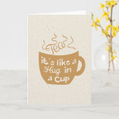 Het is als een slee in een beker-kaart kaart (Gele Bloem)