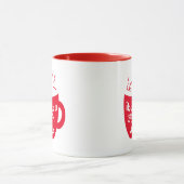Het is als een slek in een beker. mok (Midden)