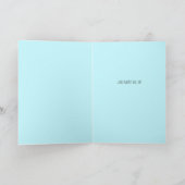 Het is altijd al je Blauwe Bloemen Valentijn gewe Kaart (Binnen)