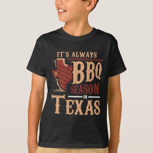 Het is altijd BBQ seizoen in Texas Barbecue T-shirt