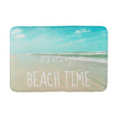 Het is altijd Beach Time Turquoise Ocean Shore Badmat (Voorkant)