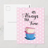 Het is altijd de kopjes van de Partij van het Cita Briefkaart (Voorkant / Achterkant)