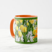 HET IS ALTIJD DE LENTE/TULPENTUIN MOK (Voorkant links)