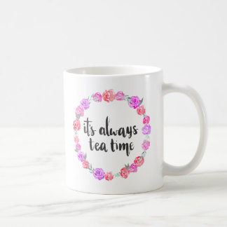 Het is altijd de Mok van de Tea Time Floral