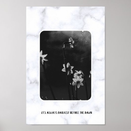 Het is altijd donkerst voor de zonsopgang poster (Voorkant)