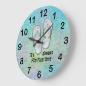 Het is altijd een flip Flop Time Clock Grote Klok (Hoek)