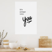 Het is altijd geweest dat je gewoon Poster citeert (Keuken)