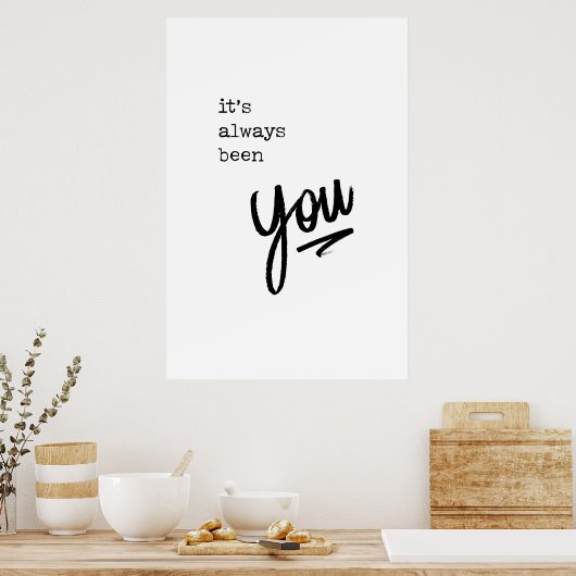 Het is altijd geweest dat je gewoon Poster citeert (Keuken)