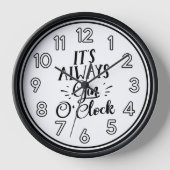 Het is altijd Gin O'Clock Wall Clock - Fun Bar (Voorkant)