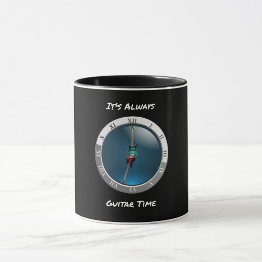 Het is altijd Guitar Time Clock Mok (Midden)
