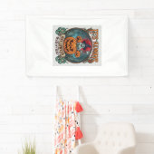 Het is Altijd Halloween Binnen Hoofd Pompoen Geest Spandoek (Insitu)