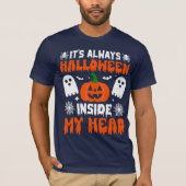 HET IS ALTIJD HALLOWEEN IN MIJN HOOFD T-SHIRT (Voorkant)