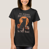 Het is altijd Halloween in mijn ziel pompoen kat g T-shirt (Voorkant)