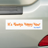 Het is altijd Happy Hour, Key Largo Fl. Bumpersticker (Op auto)