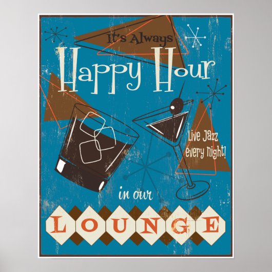 Het is altijd Happy Hour Poster (Voorkant)