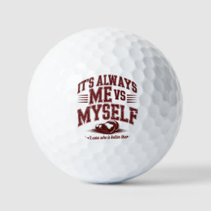 Het Is Altijd Ik Vs Mijzelf Boksen Gym Motivatie Golfballen