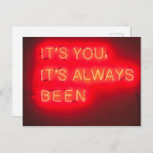 Het is altijd jou geweest | Romantische foto Briefkaart (Voorkant / Achterkant)