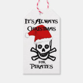 Het is altijd Kerstmis voor Piraten Cadeaulabel (Voorkant)