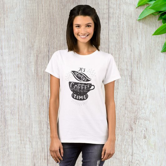 Het is altijd koffie-tijd t-shirt