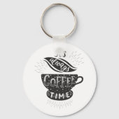 Het Is Altijd Koffietijd Sleutelhanger (Achterkant)