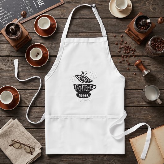 Het Is Altijd Koffietijd Standaard Schort