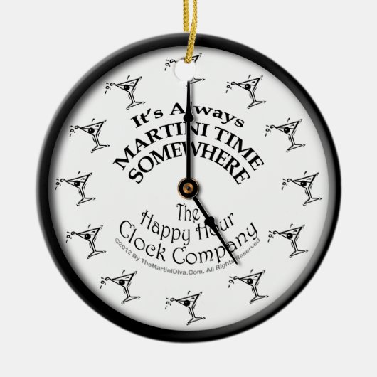 HET IS ALTIJD MARTINI-TIJD SOMS ORNAMENT (Voorkant)