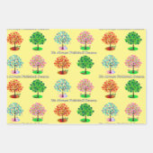 Het is altijd Pickleball Sason - Vier seizoensbome Inpakpapier Vel (Voorkant)