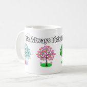 Het is altijd Pickleball Sason - Vier seizoensbome Koffiemok (Voorkant links)