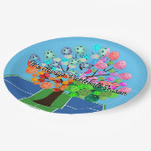 Het is altijd Pickleball Sason - Vier seizoensbome Papieren Bordje (Gekanteld)