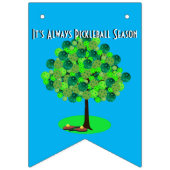 Het is altijd Pickleball Sason - Vier seizoensbome Vlaggetjes (Derde vlag)