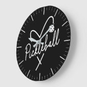 Het is Altijd Pickleball Tijd Ronde Wandklok (Hoek)