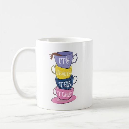 Het is altijd Tea Time - Theeliefhebber Koffiemok (Links)