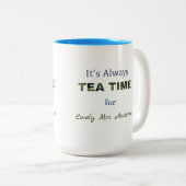 Het is altijd Tea time Two-Tone Coffee Mok (Voorkant rechts)
