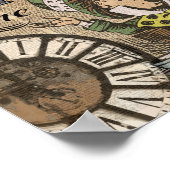 "Het is altijd theetijd" Mad Hatter Dictionary Art Poster (Hoek)