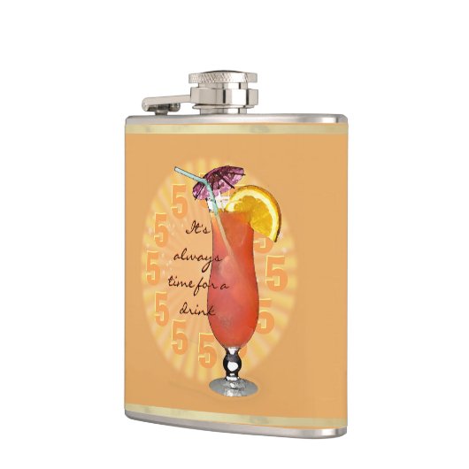 Het is altijd tijd voor een drink;-) heupfles (Links)