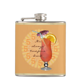 Het is altijd tijd voor een drink;-) heupfles