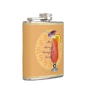 Het is altijd tijd voor een drink;-) heupfles (Rechts)