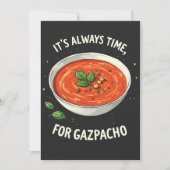 Het is altijd tijd voor Gazpacho tomatensoep Kaart (Voorkant)