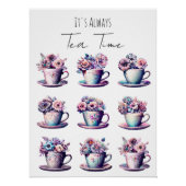 Het is altijd tijd voor thee perfect poster (Voorkant)