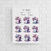 Het is altijd tijd voor thee perfect poster