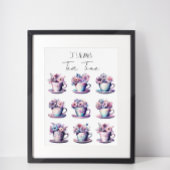 Het is altijd tijd voor thee poster