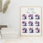 Het is altijd tijd voor thee poster