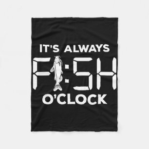 Het is altijd visuur Grappige vissen Fleece Deken
