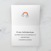 Het is altijd wanneer ik er voor je ben kaart (Binnen)