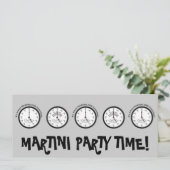 HET IS ALTJD MARTINI-TIJD ERGENS UITNODIGING (Staand voorkant)