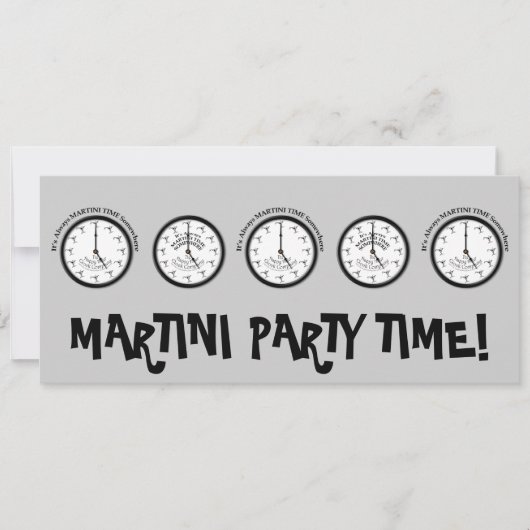 HET IS ALTJD MARTINI-TIJD ERGENS UITNODIGING (Voorkant)