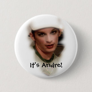 Het is Andre! knoop Ronde Button 5,7 Cm