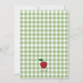 Het is Apple Pick Time Photo Invitation Kaart (Achterkant)