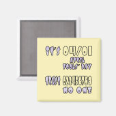 Het is April Fools' Day Magneet (Voorkant / Achterkant)